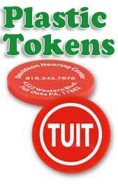 plastic tokens